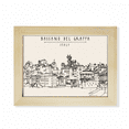 thumbnail image 1 of Italy Rome Country Sketch Landscape Desktop Photo Frame Picture Art Decoration Painting 6x8 inch, 1 of 3