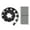 Black, variant on Flexible Garden Border Edging Roll 10m with 30 Spikes Mini Fence for Beds Yard Lawn Brown 5cm Height