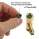 thumbnail image 4 of Conector en T de desconexión rápida, adaptador de núcleo de válvula SAE de 1/4", latón, 4 of 5