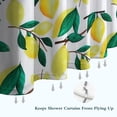 thumbnail image 6 of Yellow Lemon Fruit Branches White Pattern Shower Curtain 72"x84" ,Bathroom Decorative Shower Curtains Set with 12 Hooks,Modern Waterproof Washable Shower Curtain, 6 of 6