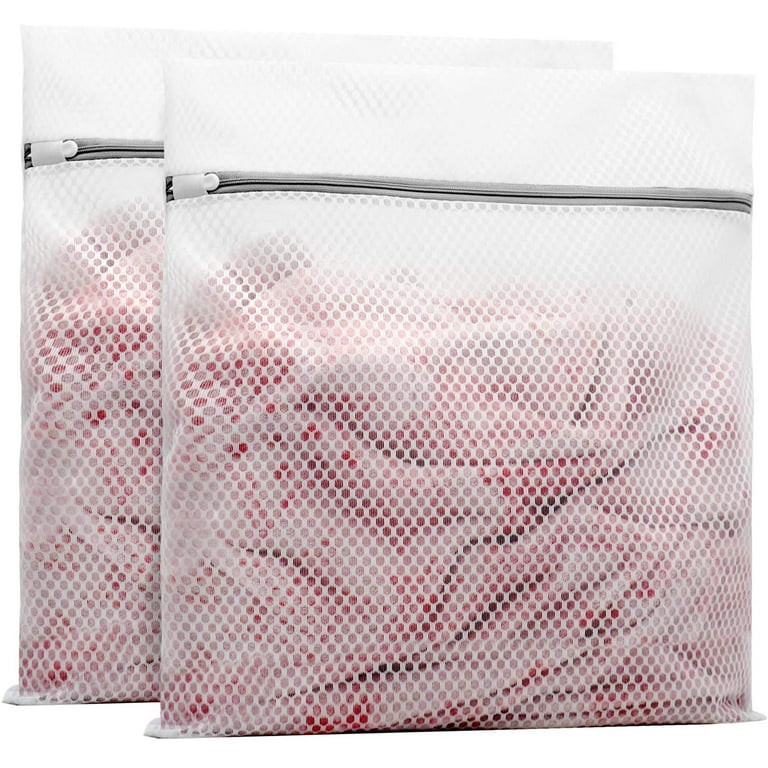 Honeycomb Mesh Laundry Bags - Durable Delicates Bags - 12 x 16 Inches (3  Medium) 