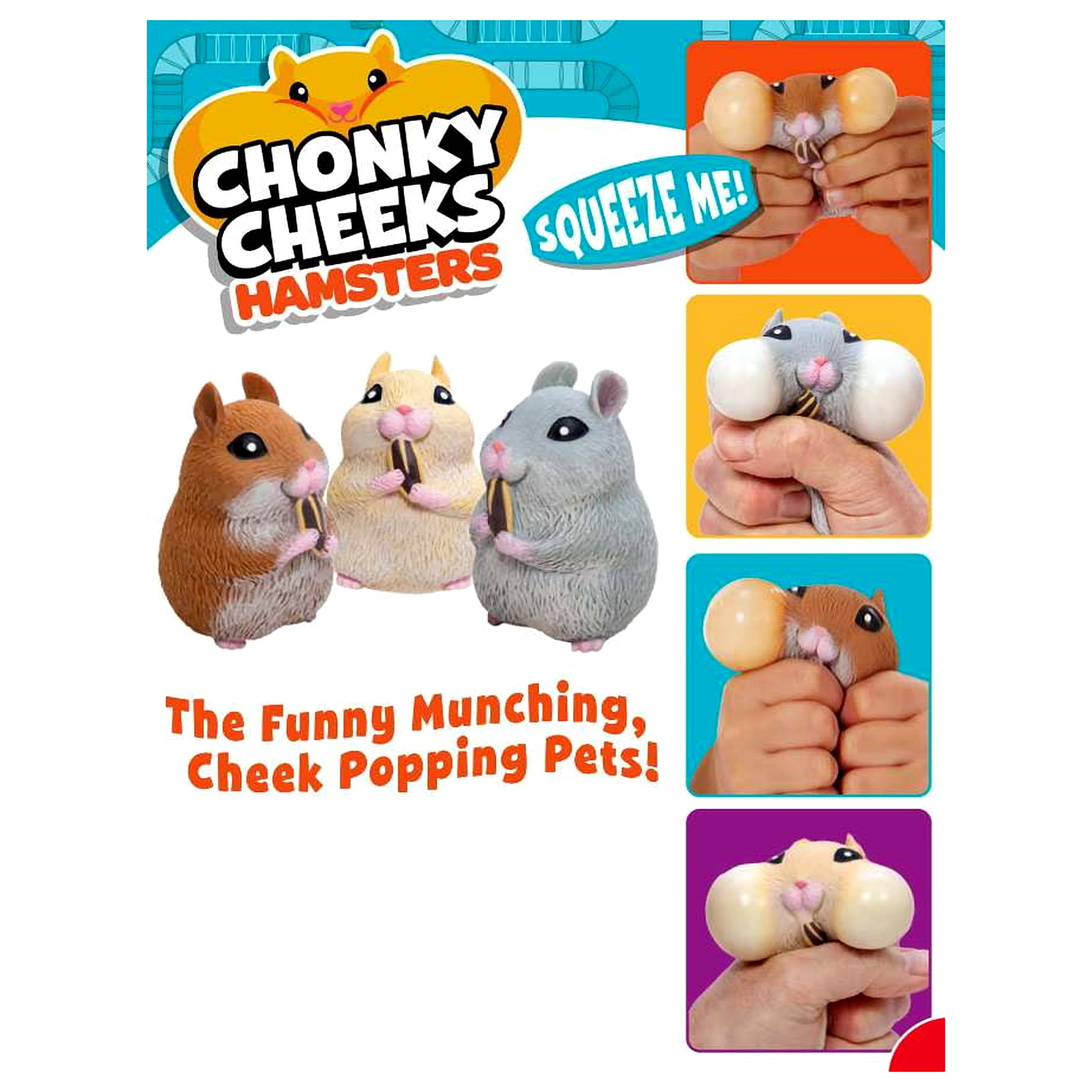 Schylling-Chonky Cheeks Hamster- Age 3+ 1 Random Pull