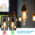 thumbnail image 4 of TORCHSTAR 75W Watt Equivalent ST64/ST19 LED Light Bulb, E26 Edison Base, Dimmable, 2700K Soft White , Pack of 6, 4 of 8