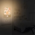 thumbnail image 2 of Yayeee 2-Pack Plug in LED Night Lights with Light Sensors Motion Detectors, Orange Retro Flower, 2 of 7
