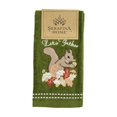 thumbnail image 3 of Serafina Home Fall Harvest Let's Gather Squirrel Bathroom Fingertip Towels, Set Of 2, 3 of 4