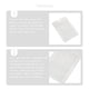 thumbnail image 4 of Injueey 100 piezas de bolsas de cuidado posterior diseño de ventana transparente carcasa de teléfono móvil Teléfono y Comunicación Blanco 11x16cm, 4 of 6