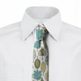 thumbnail image 2 of Doodle Necktie, Modern Scribble Leaves, Dress Tie, 3.7", Multicolor, by Ambesonne, 2 of 3