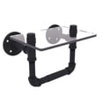 thumbnail image 4 of Pipeline Collection Toilet Tissue Holder with Glass Shelf, 4 of 7