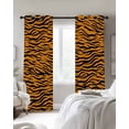 thumbnail image 2 of Yellow Black Blackout Curtains 96 Inch Length 2 Panels Set, Modern Abstract Art Stripes Full Shading Curtains for Windows, Blackout Curtains for Bedroom Living Room 52"x96", 2 of 8