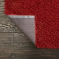 thumbnail image 5 of Unique Loom Everyday Shag Collection Area Rug - Solid (3' 3" Square Cherry Red), 5 of 5