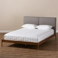 thumbnail image 5 of Bowery Hill Modern Upholstered Full Platform Bed in Grey, 5 of 8
