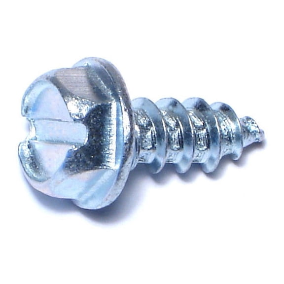 #14 x 5/8" Zinc Slotted Hex Sheet Metal Screws SMSHWS-116 (100 pcs)