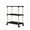 Black #2, variant on Rolling Storage Shelves with Wheels | Multi-Layer Mobile Organizer Rack for Kitchen Pantry Closet Bathroom | White/Black Plastic Shelving Unit 59x40x21cm