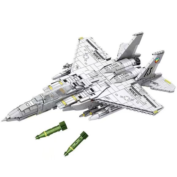 F-15E fighter adult building set, military fighter-bomber model (2,216 pieces)