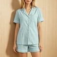 thumbnail image 2 of BOOMNY Womens Pajama Sets 2 Peice Pjs Set for Women Soft Long Sleeve Buttons Sleepwear Tops Pants Homewear Loungewear Sets, 2 of 4