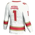 thumbnail image 3 of Men's GameDay Greats  White Denver Pioneers 2024 NCAA Men's Ice Hockey National Champions Fashion Jersey, 3 of 4