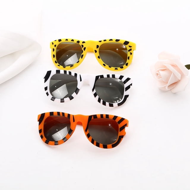 Gafas de sol creativas de estilo coreano para niños, gafas de sol de moda, gafas de sol multicolores con estampado de leopardo y rayas de cebra para niños y niñas