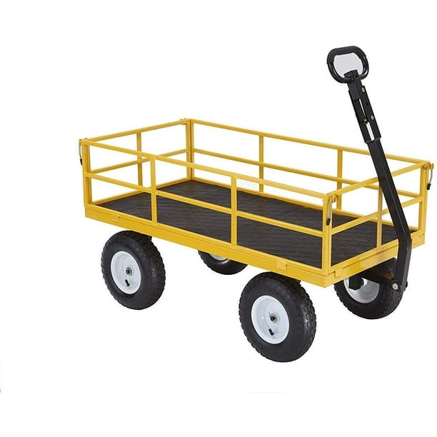 Gorilla Carts GOR1201B 1200lb. HeavyDuty Steel Utility Cart, 13
