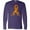Purple, variant on Inktastic Leukemia Awareness with Orange Ribbon Made of Hearts Long Sleeve T-Shirt