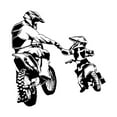 thumbnail image 3 of Calcomanía de pared de Motocross, pegatina de pared de motocicleta, decoración artística de pared, murales para sala de estar, pasillo, dormitorio, L, 3 of 8