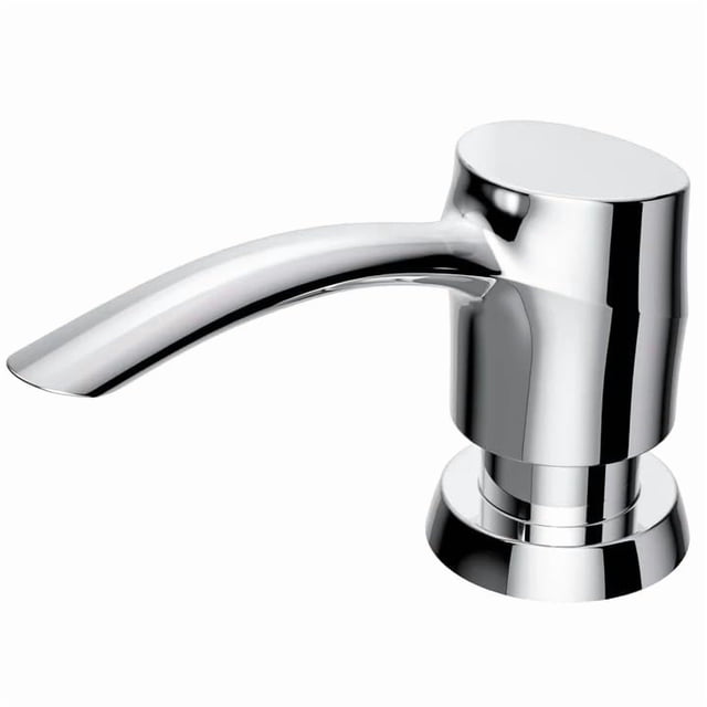 Dispensador de Jabón SAMODRA para Fregadero de Cocina Cromo 325 mL ABS