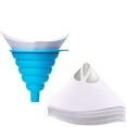 thumbnail image 3 of 100 Paint Strainers Car Nylon Conical Paper For Car Paint Paint Strainer Paint Filter Painting Accessories For Water Transfer Printing,Disposable Paint Filter With Foldable Silicone Funnel, 3 of 4