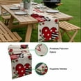 thumbnail image 5 of Valentine's Day Table Runner - 108 Inch Long, Kitchen Dining Table Runner Dresser Scarves, Red Love Heart Roses Romantic Rustic Farmhouse Decor for Coffee Tables Wedding Party Banquet, 5 of 8