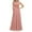 Pink Tunic Boho Long Dress, variant on Tunic Boho Long Dress for Women 2024 Trendy Flash Picks Olyvenn High Waist Slim Fit Flowy Casual Smocked Cap Sleeveless Prom Dress Trendy V-Neck Bodice Dress Lace Stitching Solid Sundress Beige 4