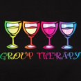 thumbnail image 3 of CafePress - Wine Group Therapy 2 Women's Dark T Shirt - Women's Traditional Fit Dark T-Shirt, 3 of 4