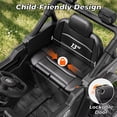 thumbnail image 3 of TOKTOO 12V Ride on Toys for Toddlers, Electric Ride on Car for Kids, Ride on Truck for Boys Girls with Parent Remote Control, Music Player, Black, 3 of 9