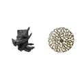 thumbnail image 1 of Figura de mesa,Estantería sujetalibros Estatua Sujetalibros,Sujetalibros decorativos para libros pesados. Decoración para el hogar.,Escultura colgante de pared,Decoración de pared metálica, 1 of 8