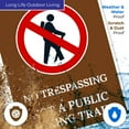 thumbnail image 5 of No Trespassing Not A Public Hiking Trail With Graphic Sign,, 5 of 8