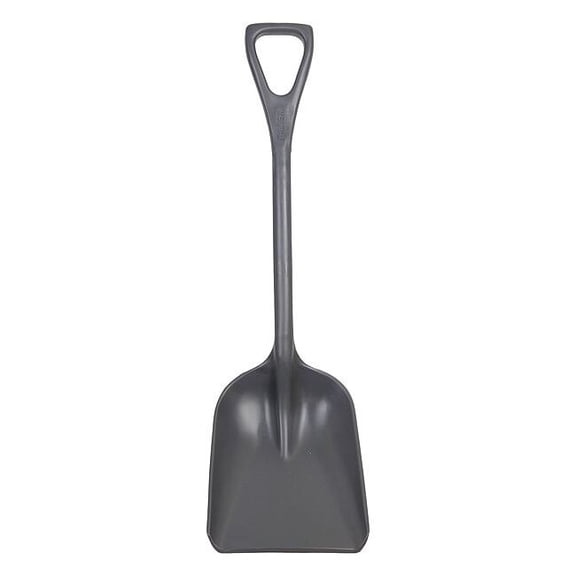 No. 3 Industrial Square Point Shovel, Plastic Blade, 23-1/2 in L, Gray