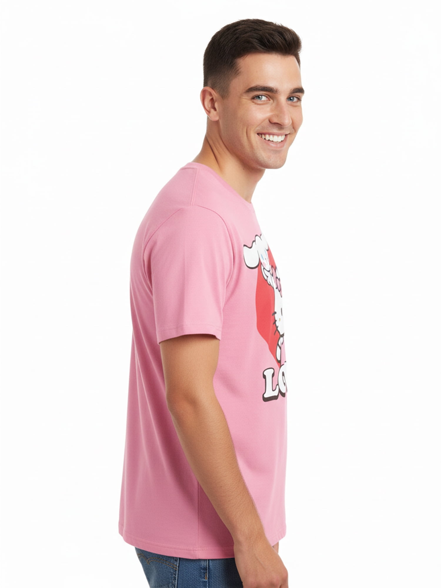 Sanrio, Men's & Big Men's Graphic Tee, Hello Kitty Bow, Sizes S-3XL