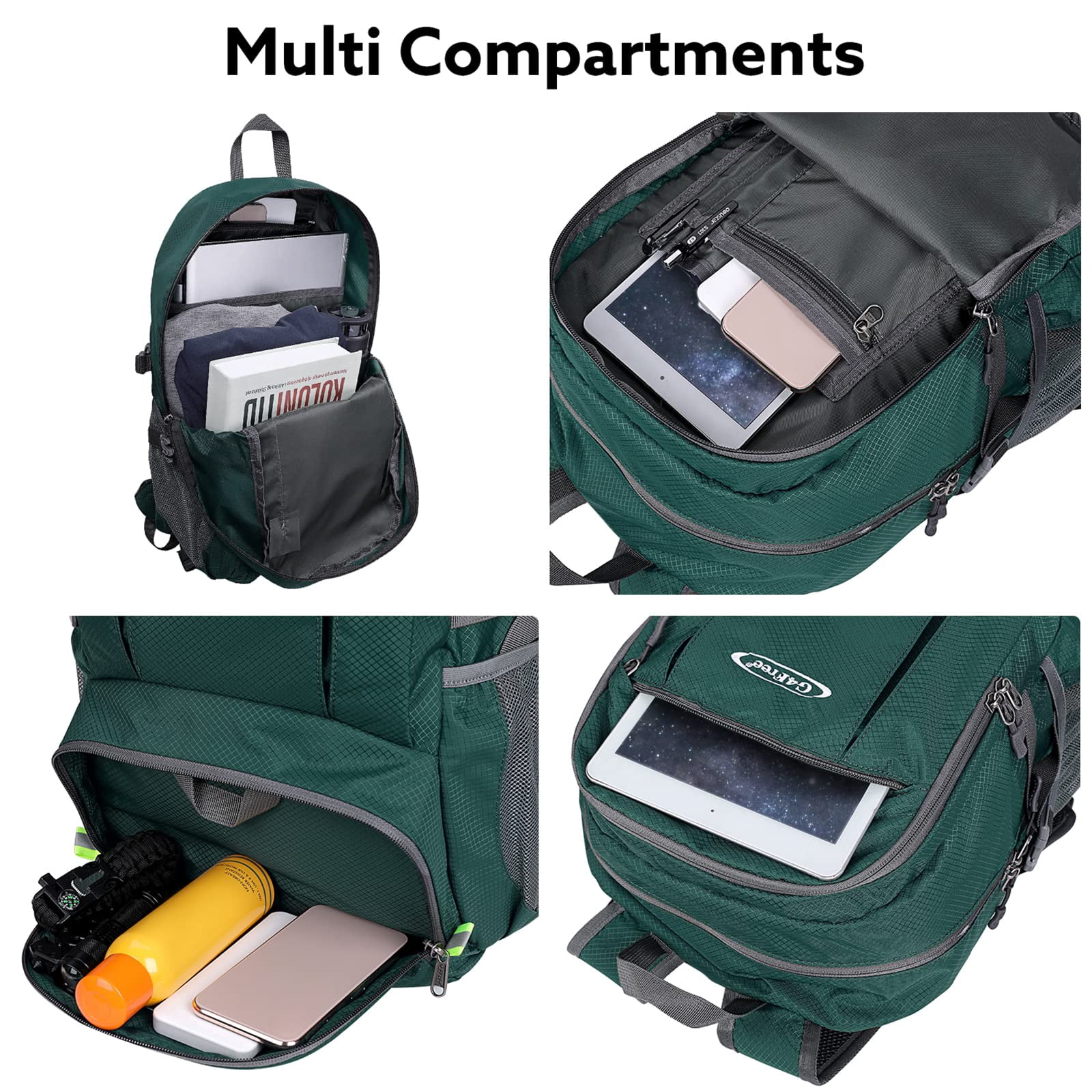 G4Free 40L Lightweight Packable Hiking Backpack, Waterproof Travel Daypack