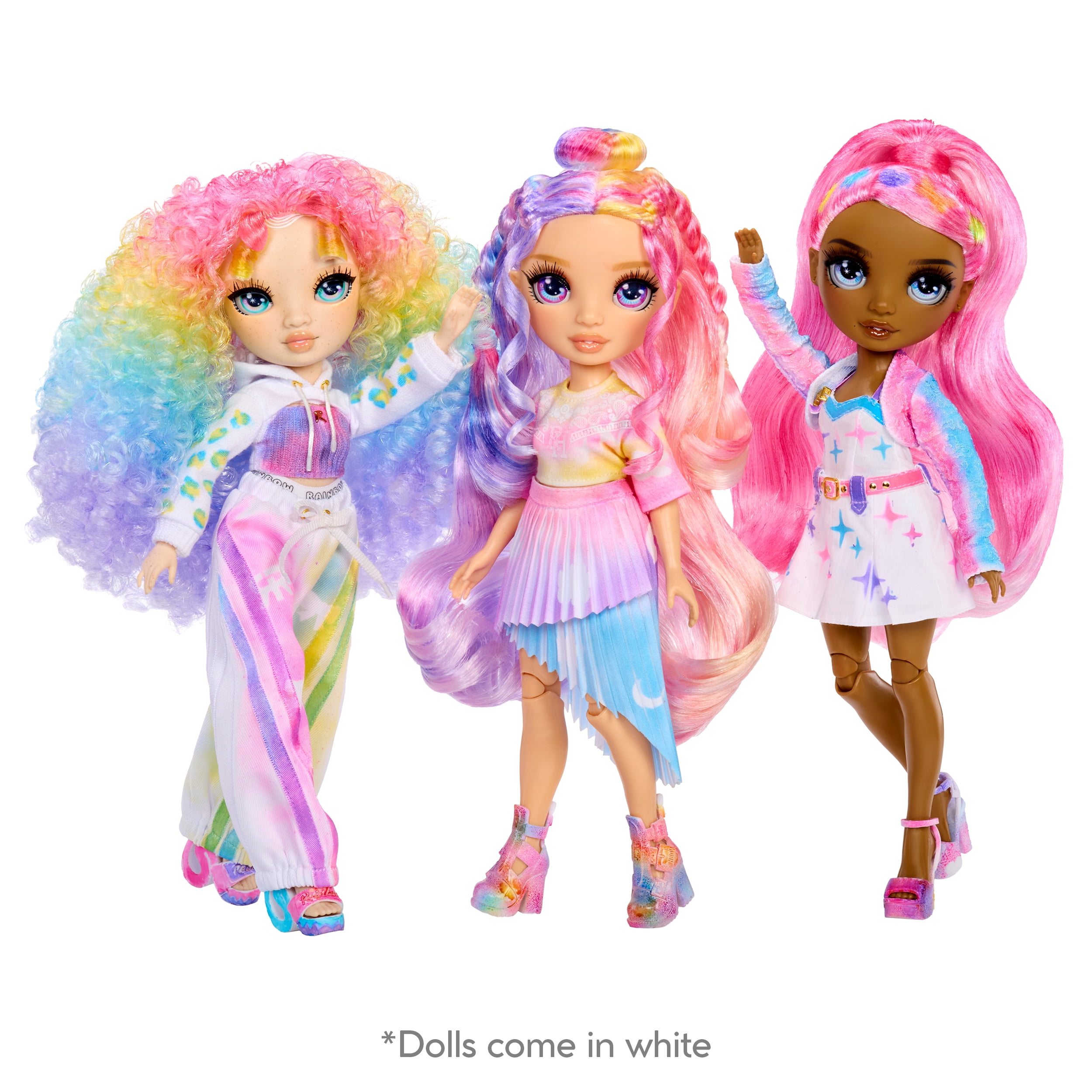 Rainbow High Air Brush & Create Do It Yourself Fashion Doll with Airbrush Marker Kit, Washable Rainbow Markers, Long Hair, Purple Eyes, Color, Create, Play, Rinse and Repeat. Creative 4-12+