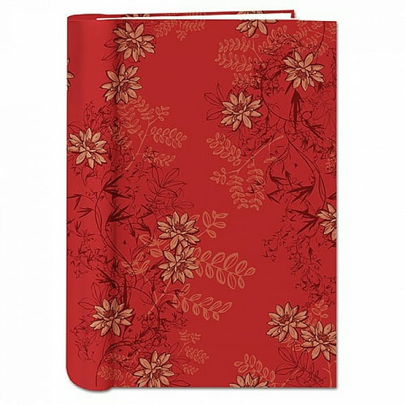 Spiral BOUND 3-Up Bi-Directional RED FOLIAGE Memo Pocket album - 4x6