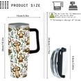 thumbnail image 3 of Sloth Menu Coffee 40oz Tumbler With Handle Gifts For Daughters Funny Tumbler With Lid And Straw For College, 3 of 6