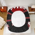 thumbnail image 5 of jejeloiu Rugby Twin 3-Piece Sheet Set,Black Football Helmet American, 5 of 7
