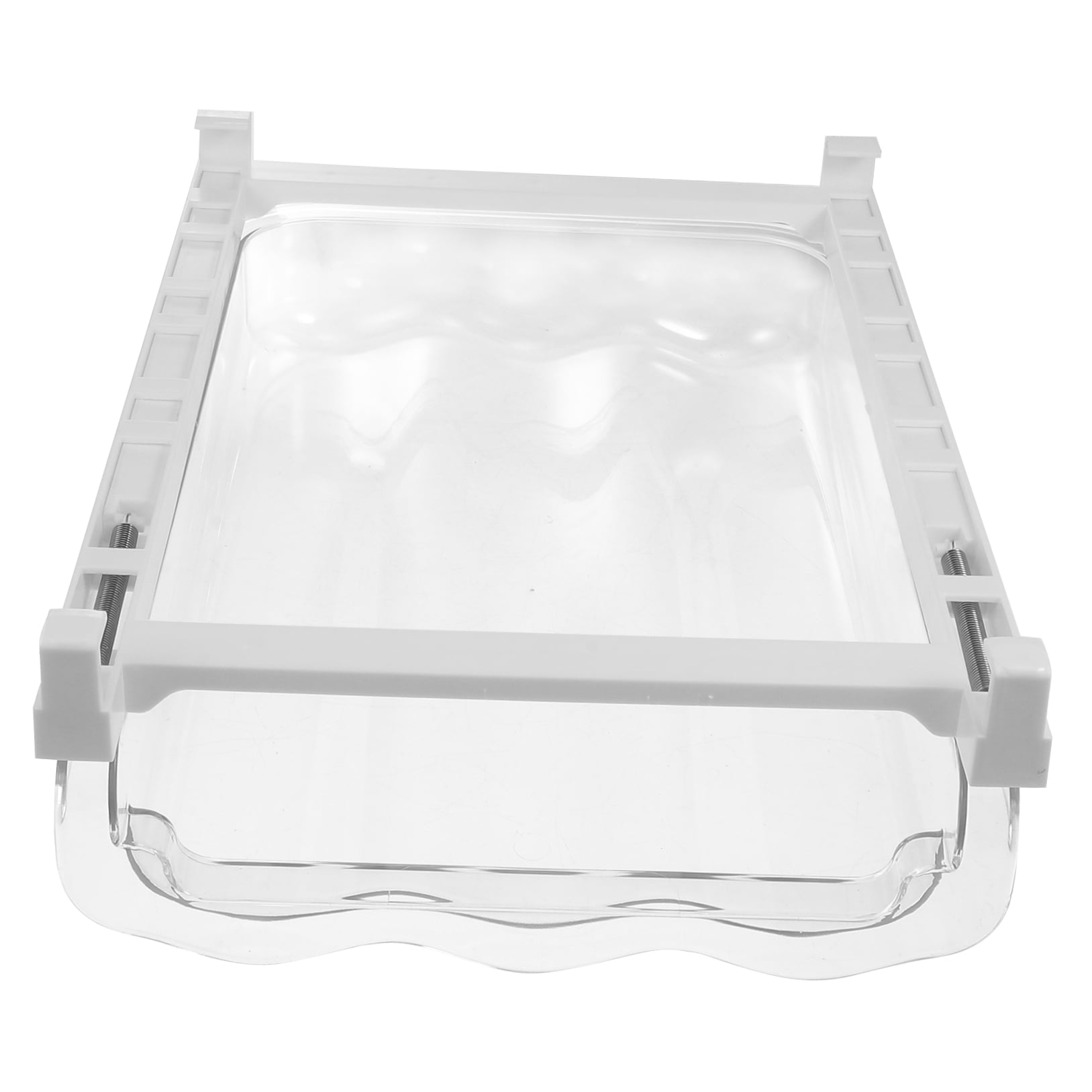 WHAMVOX White ABS Egg Holder for Fridge with Groove Keep Eggs Organized and Secure