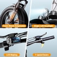 thumbnail image 6 of TST Electric Bike for Adult,750W Motor 48V/15AH,Tested to UL2849 Standard by SGS, 20"x4" Fat Tire Mountain E-bike, Hydraulic Disc Brakes, APP Control, 6 of 8