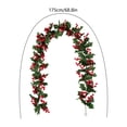 thumbnail image 4 of Aurorax Indoor Christmas Wreath Decorations,Christmas Garland Farmhouse 6ft Berries Garland for Mantel Wall, 4 of 6