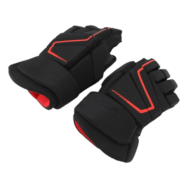 Gants de Hockey sur Glace Protecteurs Respirants en Nylon Mousse EVA pour l'Extérieur, Roulettes, Gants de Hockey de Rue