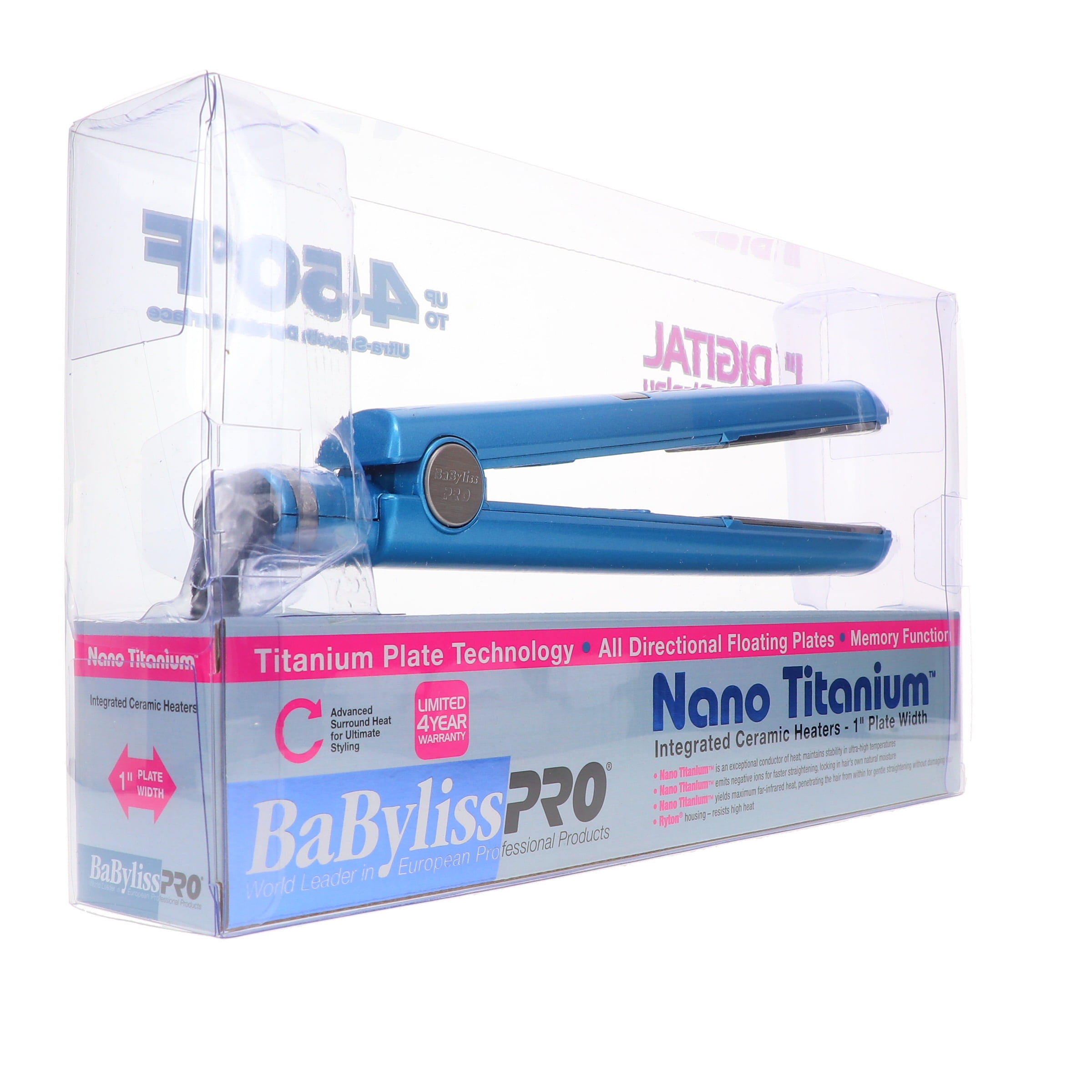 BaBylissPRO Nano Titanium 1" Digital Straightener