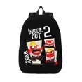 thumbnail image 2 of Mochila de la película Anger Emotion Inside Out 2024 para jardín de infantes, escuela primaria, mochila para niños y niñas, mochila para niños, senderismo, 2 of 4