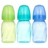 Evenflo Feeding Vented + BPA-Free Plastic Baby Bottles - 4oz, Teal/Blue/Green, 6ct