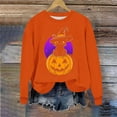thumbnail image 4 of Heisall Womens Sweatshirts Long Sleeve Round Neck Loose Casual Halloween Print No Hood Autumn Winter 2025 New Arrival Fashion Sweatshirts, 4 of 6