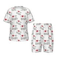 thumbnail image 1 of Balery I Love My Dad Conjunto de Pijama Infantil de Manga Corta con Estampado – Ropa de Dormir de Algodón Suave-3X-Large, 1 of 6