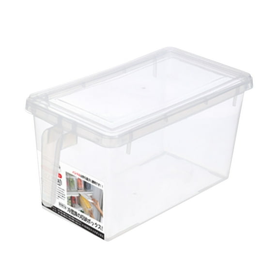 YIKA Tupperware Container Kitchen Refrigerator Food Preservation Box Drawer Handle Convenient Storage Box Kitchen Storage White