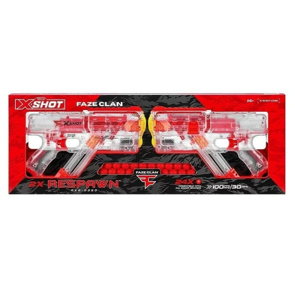 Zuru X-Shot Faze Clan Respawn (2 Pack, 24 Dart Balls)
